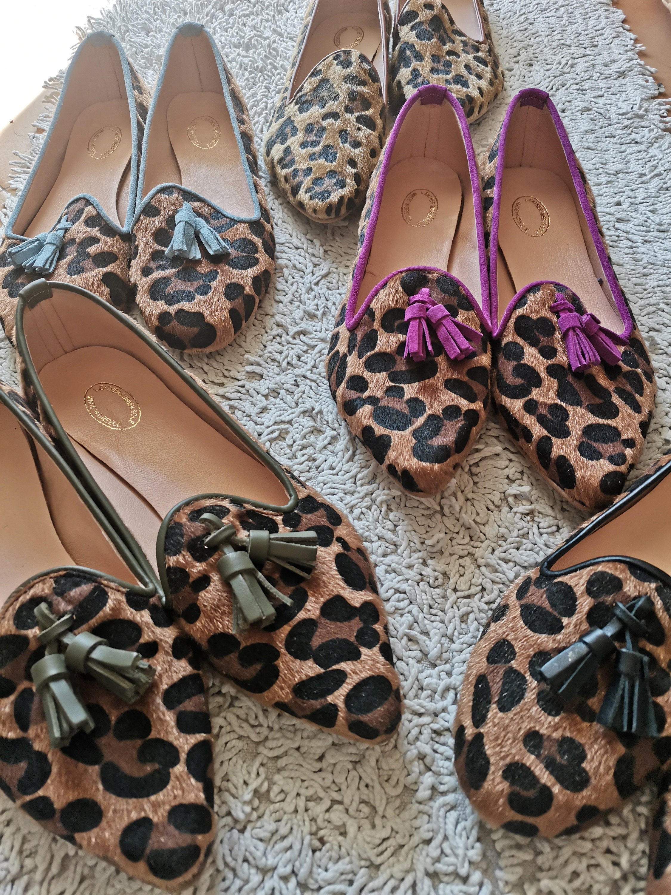 Platte Schoenen Vrouwen Leopard Schoenen Leopard Schoenen Oxford Schoenen Sabah Shoe Retro Leer Schoenen damesschoenen Instappers Loafers Handgemaakte Schoenen Casual Schoenen 