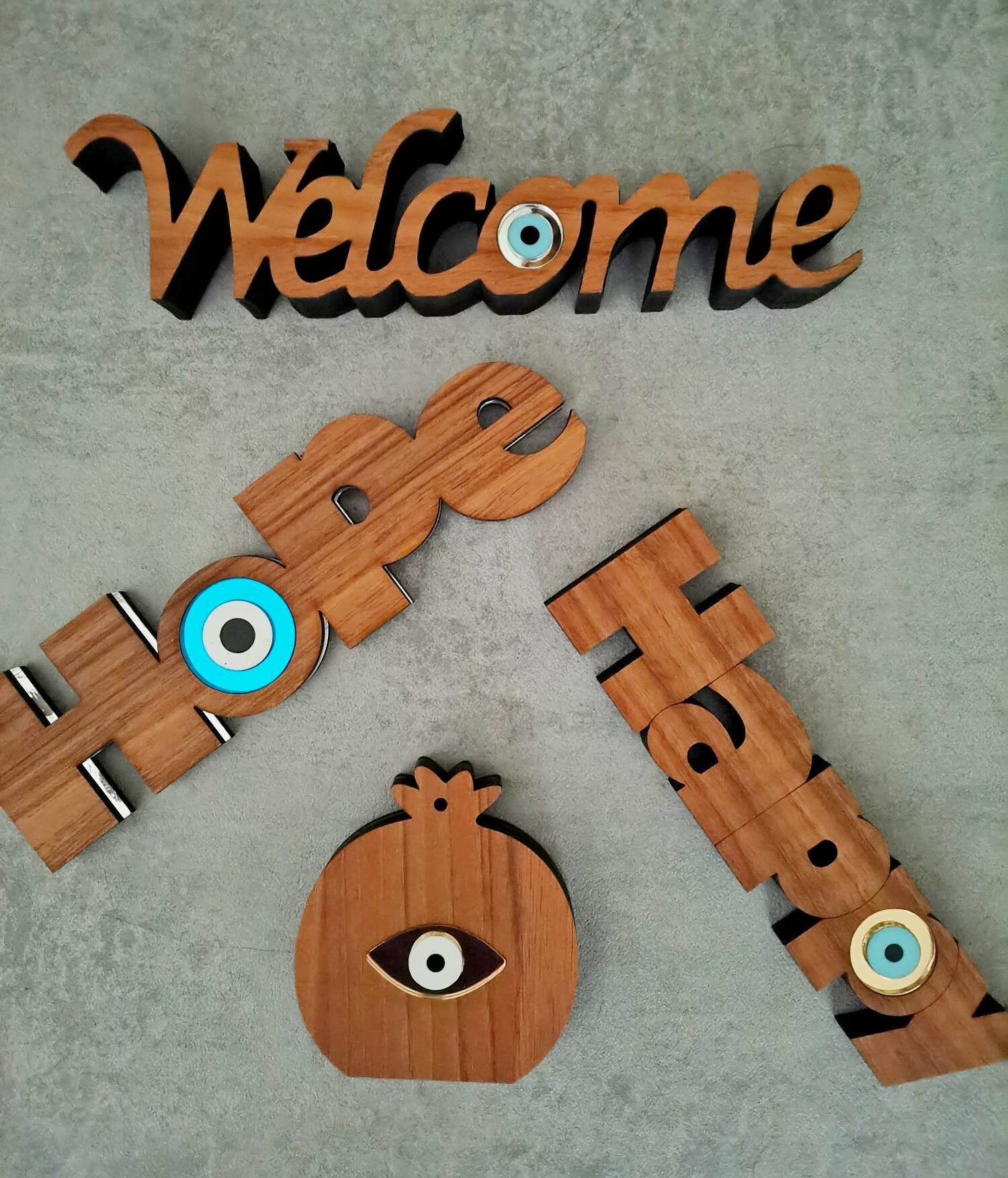 Wooden Words Decorative Words Wooden Press Papier Wooden Etsy UK