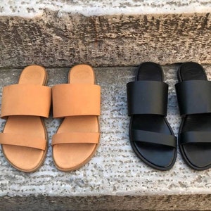 Genuine greek leather sandals, comfortable sandals, anatomical shoes, simple leather sandals