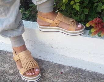 white sole platform shoes