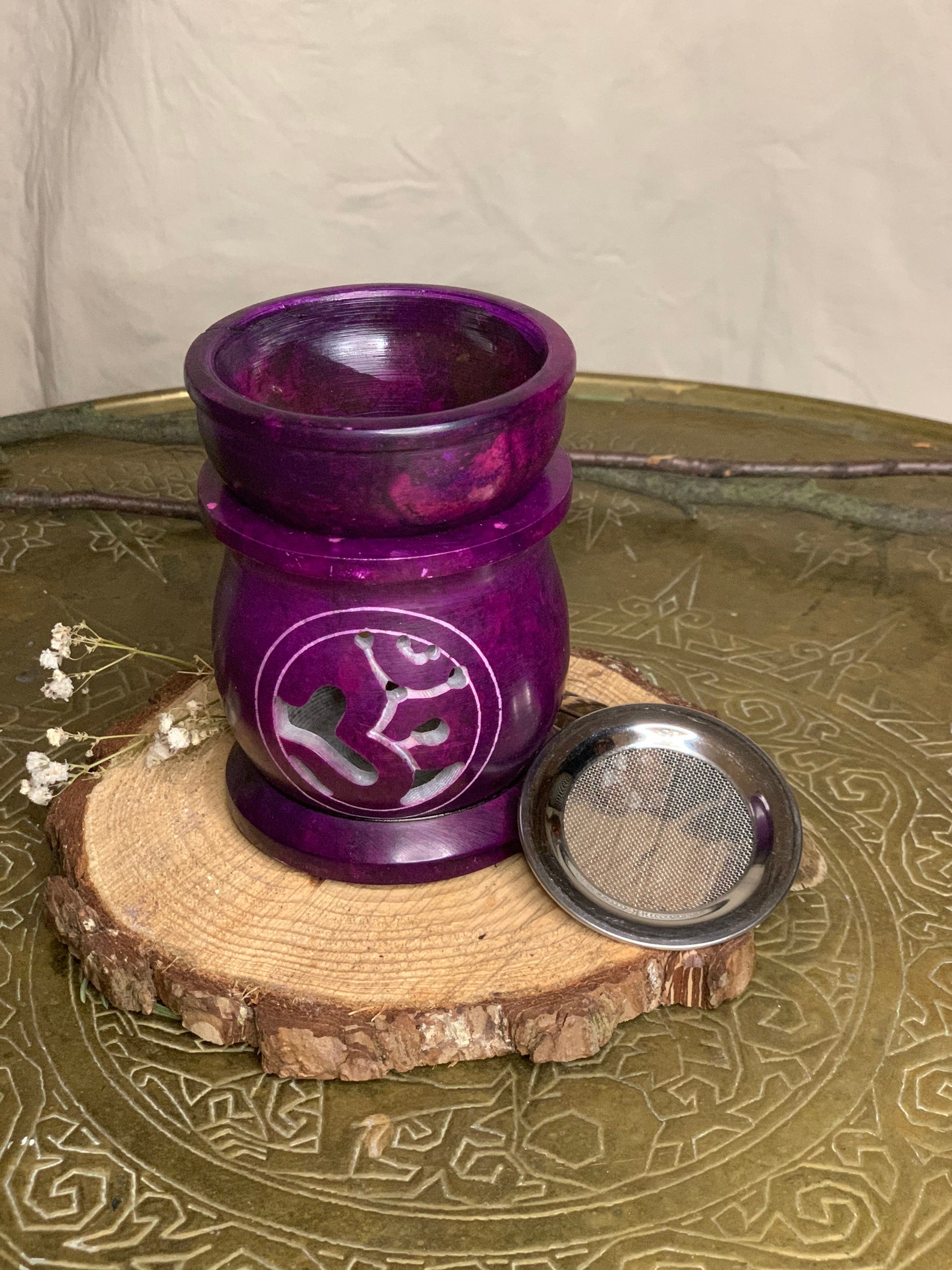 Fragrance oil lamp/ aroma lamp/ essential oils/ Stövchen Om Etsy