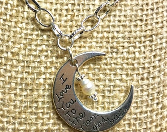 Love You to the Moon and Back Necklace
