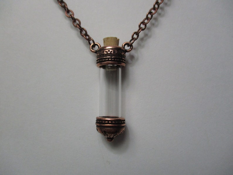 Keepsake Vial Necklace Vial Necklace Urn Necklace Essential Etsy