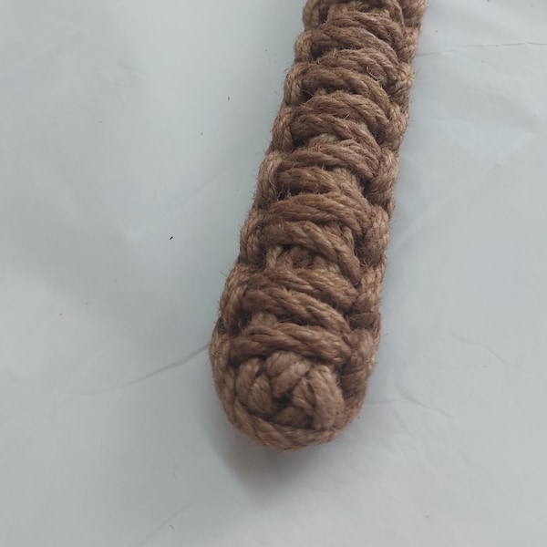 Shibari Jute Rope Paddle: Handmade Discipline Paddle (16.3in)