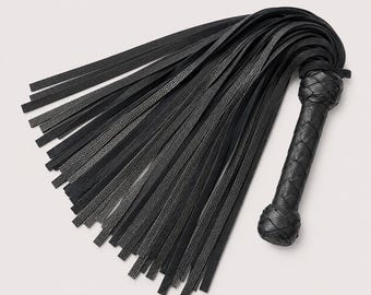 Leather Flogger Heavy 50 Tails Handmade