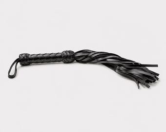 Leather Flogger 30 Tails Handmade