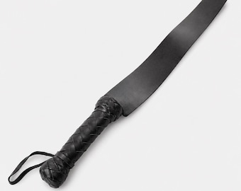 Leather Belt Whip Handmade