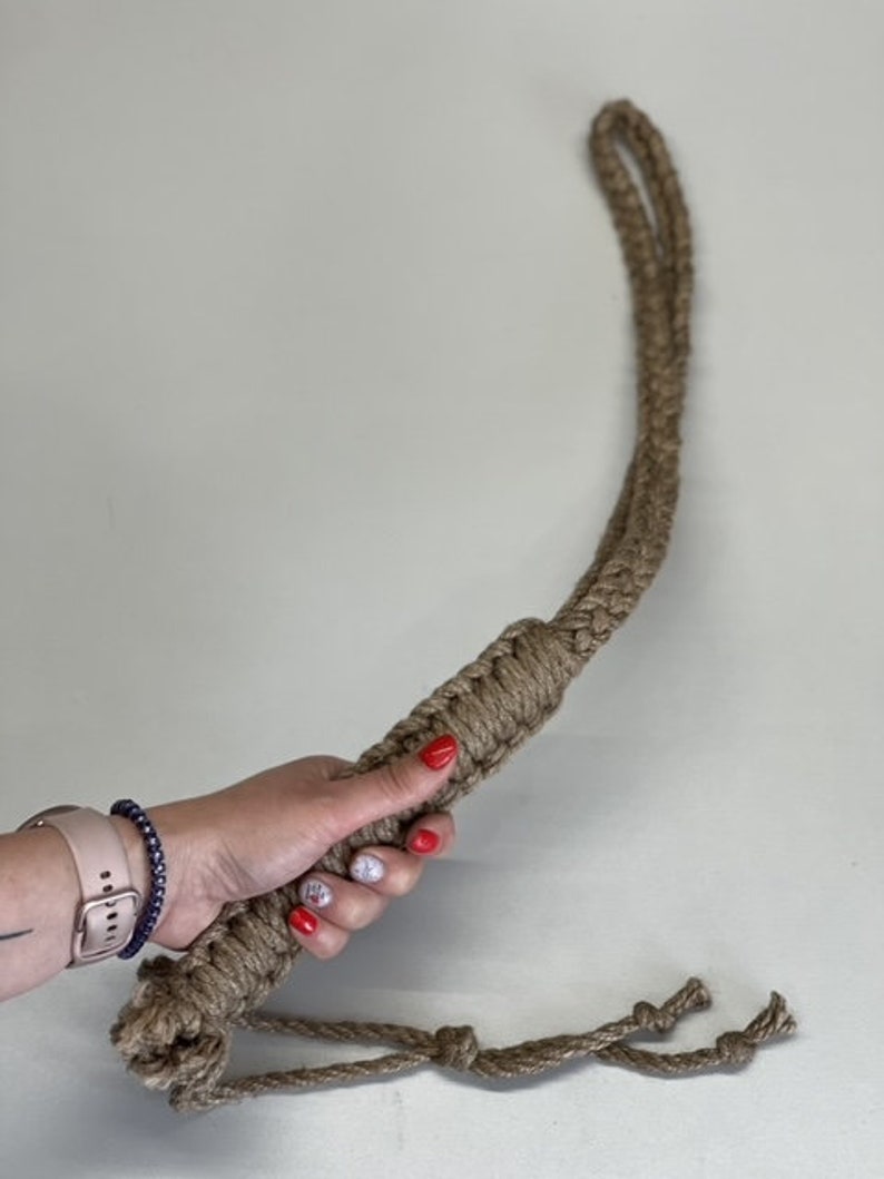 Whip bdsm jute whip jute Shibari Rope dragon whip jute snake image 0
