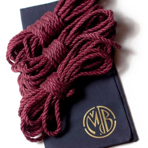 Shibari Jute Rope Case, Jute Rope, 26 ft 0.24 in 3 pcs 8m 6mm, Handmade