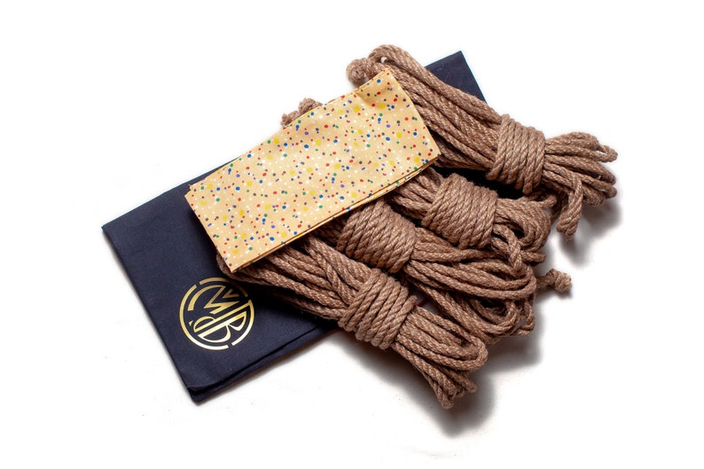 Shibari Jute Rope Kit, Bondage Rope Set 4pcs 26.25ft 0.24in, Handmade ...