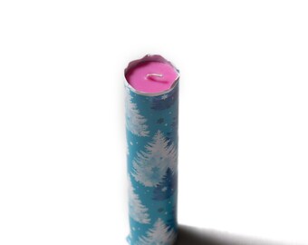 Sensuellt vaxlekljus, låg temperatur, mellanstorlek 14 cm, handgjort.