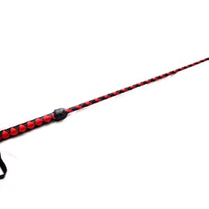 Leather Riding Crop – Braided Twig Handmade Whip 27in