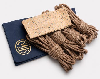 Kit de cuerda de yute Shibari de 6 mm, 10 m (32,8 pies), acondicionado, para Kinbaku.