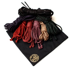 Shibari, Shibari Juteseil, Juteseil Kit - 4er-Set, je 7 m, 6 cm Durchmesser, handgefertigte Bondage-Werkzeuge.
