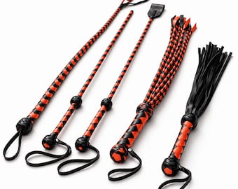 Lederpeitschen-Set
