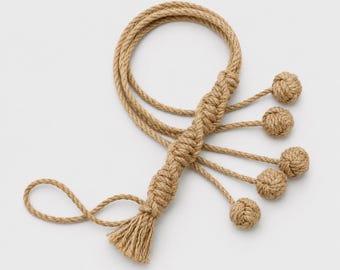 Jute Flogger 5 Tails Handmade