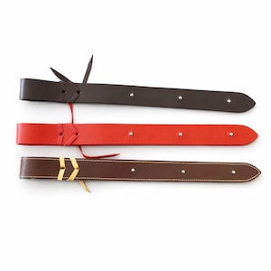 Paleta de cuero hecha a mano, Tawse de doble capa de 18 pulgadas, herramienta de impacto de piel de vaca.