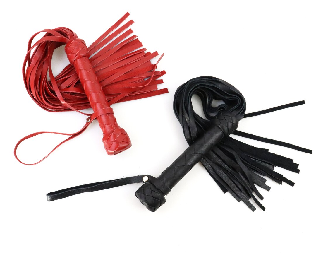 Paddle In Vera Pelle BDSM - Schiaffo Fetish Fatto A Mano - Leather Phobia, Nero