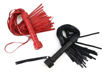 Leather floggers real whips leather floggers, martinet small whips  19.7in 50 cm