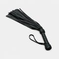 Leather Flogger, Suede or Cowhide Tails, Braided Handle Whip.