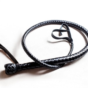 Handmade Leather Whips - Solid Handle Floggers, Bullwhips, Punishment Accessories