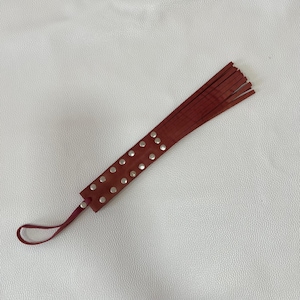 Handgefertigte Leder Paddel Tawse - 24 Tail Spanking Einschlag Werkzeug, Gürtel Leder