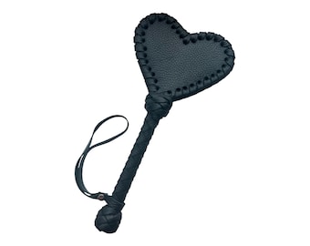 Heart Shaped Leather Paddle, Handmade Impact Tool