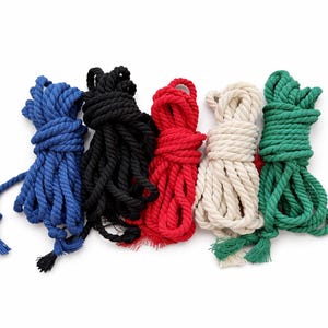 Soft Cotton Shibari Rope 13ft, Beginner Friendly Bondage Rope, Photo Use