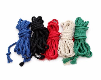 Soft Cotton Shibari Rope 13ft, Beginner Friendly Bondage Rope, Photo Use
