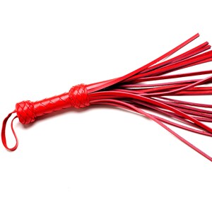 Handmade Leather Flogger: 11.8&quot; Discipline Tool