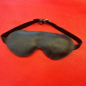 Blindfold Real Leather Eyemask Punishment Mask Handmade