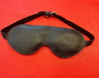 Blindfold Real Leather Eyemask Punishment Mask Handmade