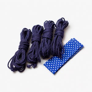 Shibari Jute Rope Kit with Blindfold.