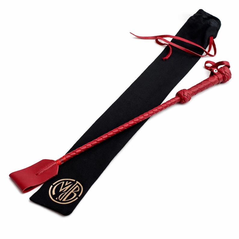 Handmade Riding Crop, Spanking Impact Tool, Red Cowhide Whip - Etsy