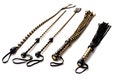 Leather Flogger Kit, Handmade Spanking Tools Set with Whip, Riding Crop, Cat-o-Nine.