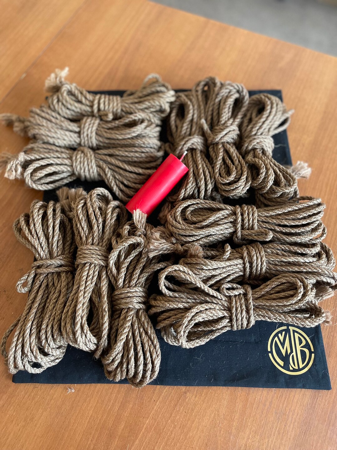 Shibari Jute Rope, BDSM Rope Set, Rope Kit 12 Pieces , 26.25ft, Wax Candle, Blindfold Fabric Case, Handmade - Etsy Japan