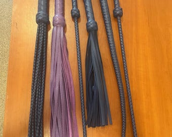 Handmade Italian Leather Flogger Kit – Impact Play Set