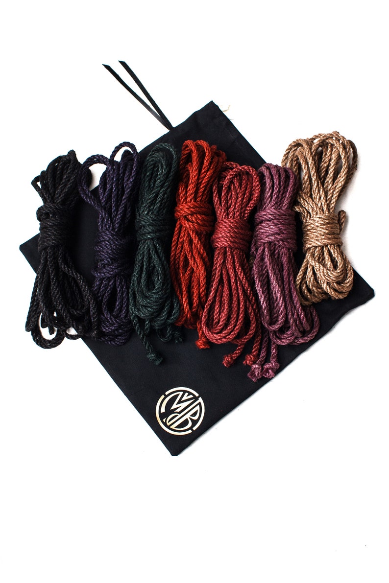 Shibari Corde Kit 4pc 26 '', 24 , 4x8m6mm, kit de bondage corde shibari, corde 8m Jute, kinbaku, corde shibari, jeu de bondage bdsm Mix Color (Specify)