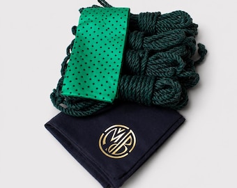 Shibari Rope Kit, Jute rope Set 4pcs 26.25ft 0.24in, Handmade Kinbaku