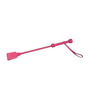 Riding crop, real leather, handmade spanking discipline tools, 19.7 in.