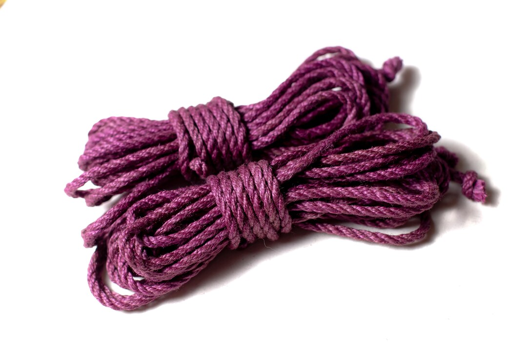 Lavander Rope Shibari, Jute Ropes, Bondage Rope 26.25ft 0.24in LAVANDER, Handmade - Etsy