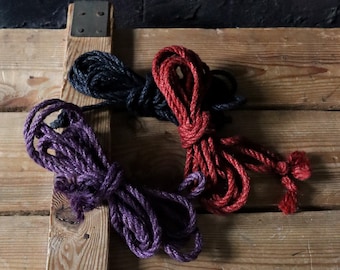 Handmade Shibari Jute Rope Kit: 26.25ft, 3-Piece Set