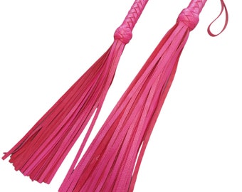 Classic & Small Leather Floggers Set, Handcrafted Whips Kit