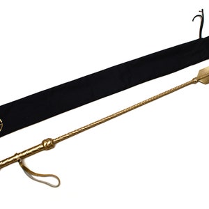 Handmade Leather Riding Crop: 29-Inch Discipline Tool
