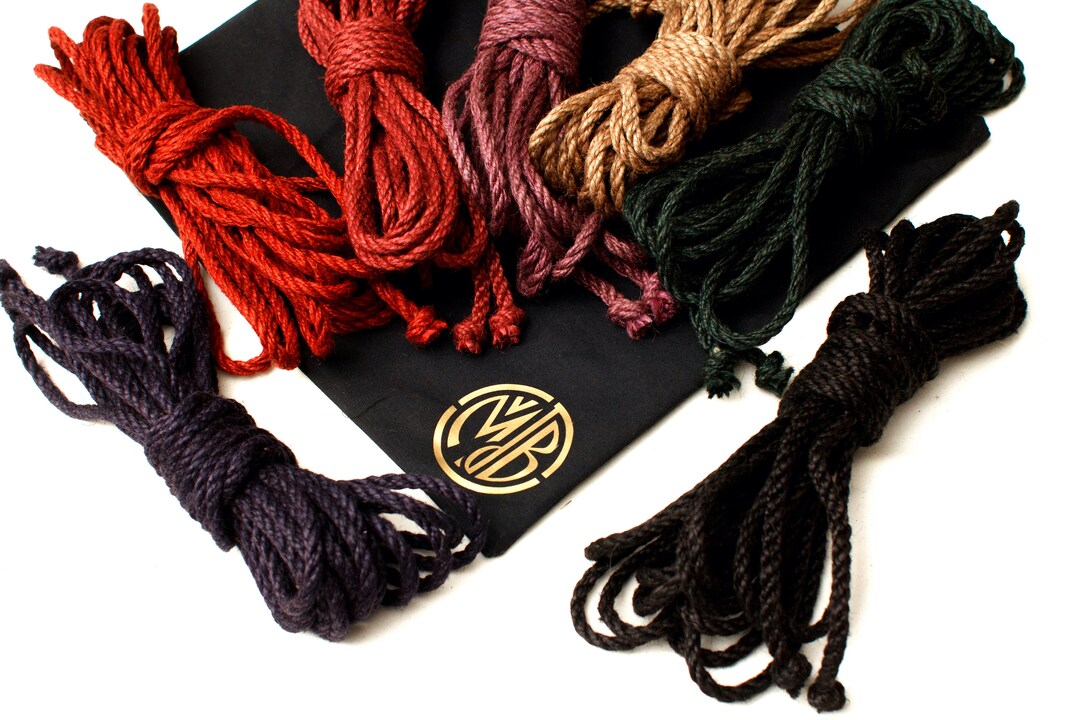 Shibari Ropes Set, BDSM Jute Rope Kit 4pcs 8m 0.6mm, Handmade - Etsy
