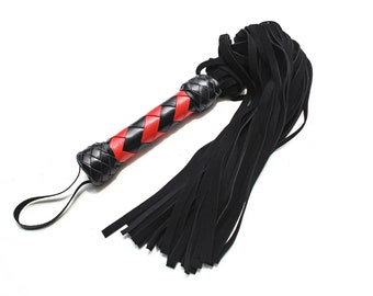 Leather Flogger 30 Tails Handmade