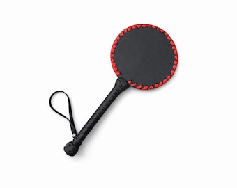 Leather Racquet Paddle, Handmade Impact Tool, Spanking Paddle for Cosplay