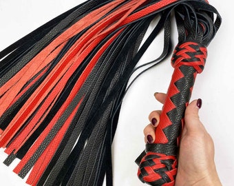 Genuine Leather Floggers - Handmade Heavy Flagellation Whips for Thuddy Sensations