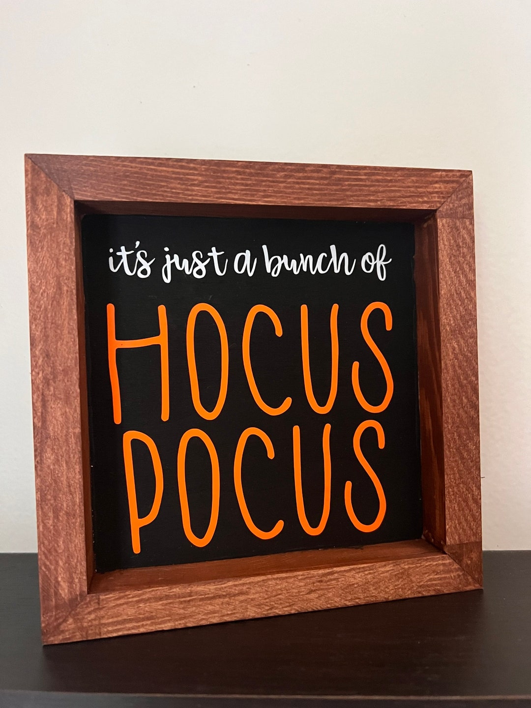 Hocus Pocus Wood Sign Halloween Decor - Etsy
