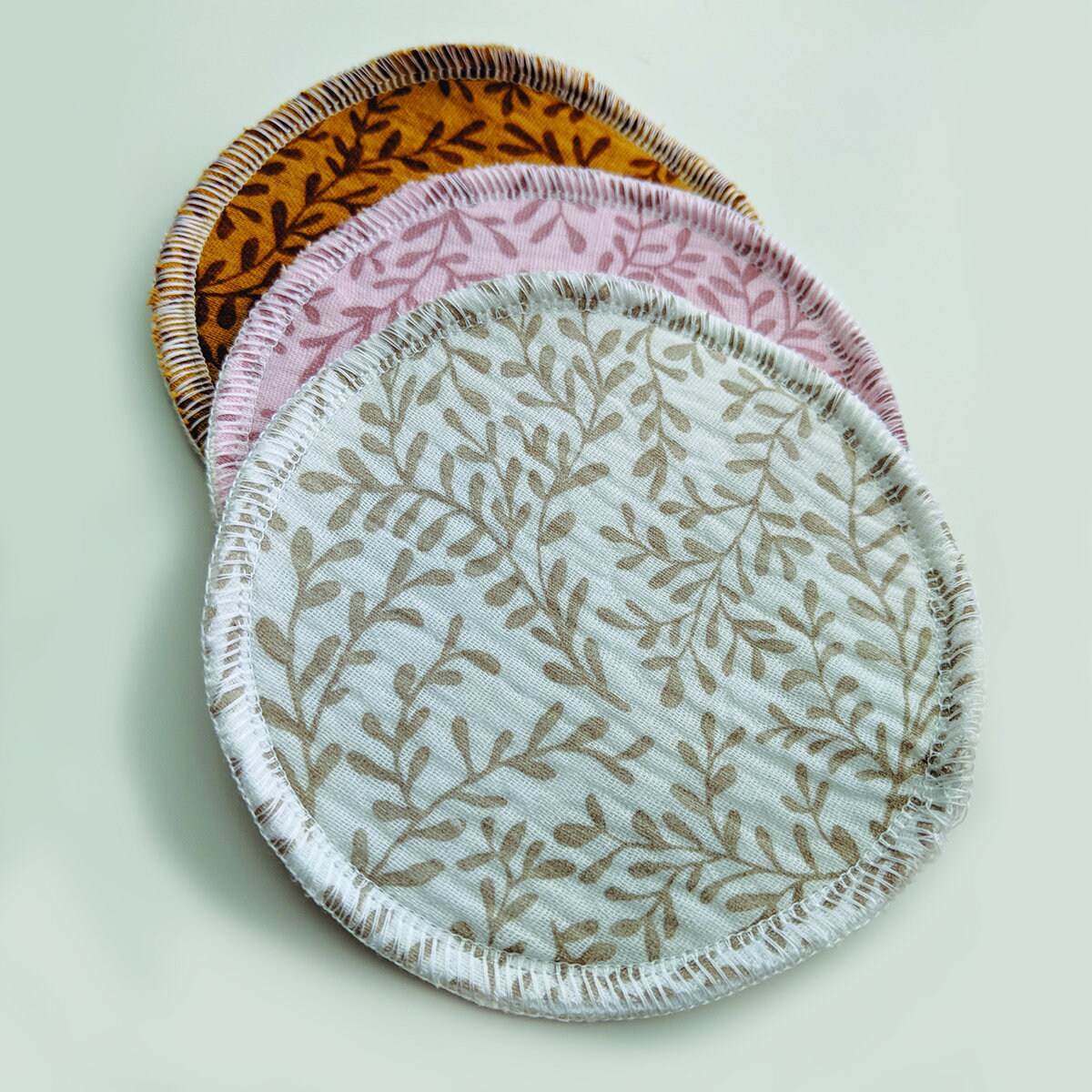 Organic Bamboo & Muslin Nursing Pads Leak Proof Reusable Pads Etsy UK